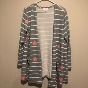 SOLD💜Lularoe Striped Caroline Cardigan
